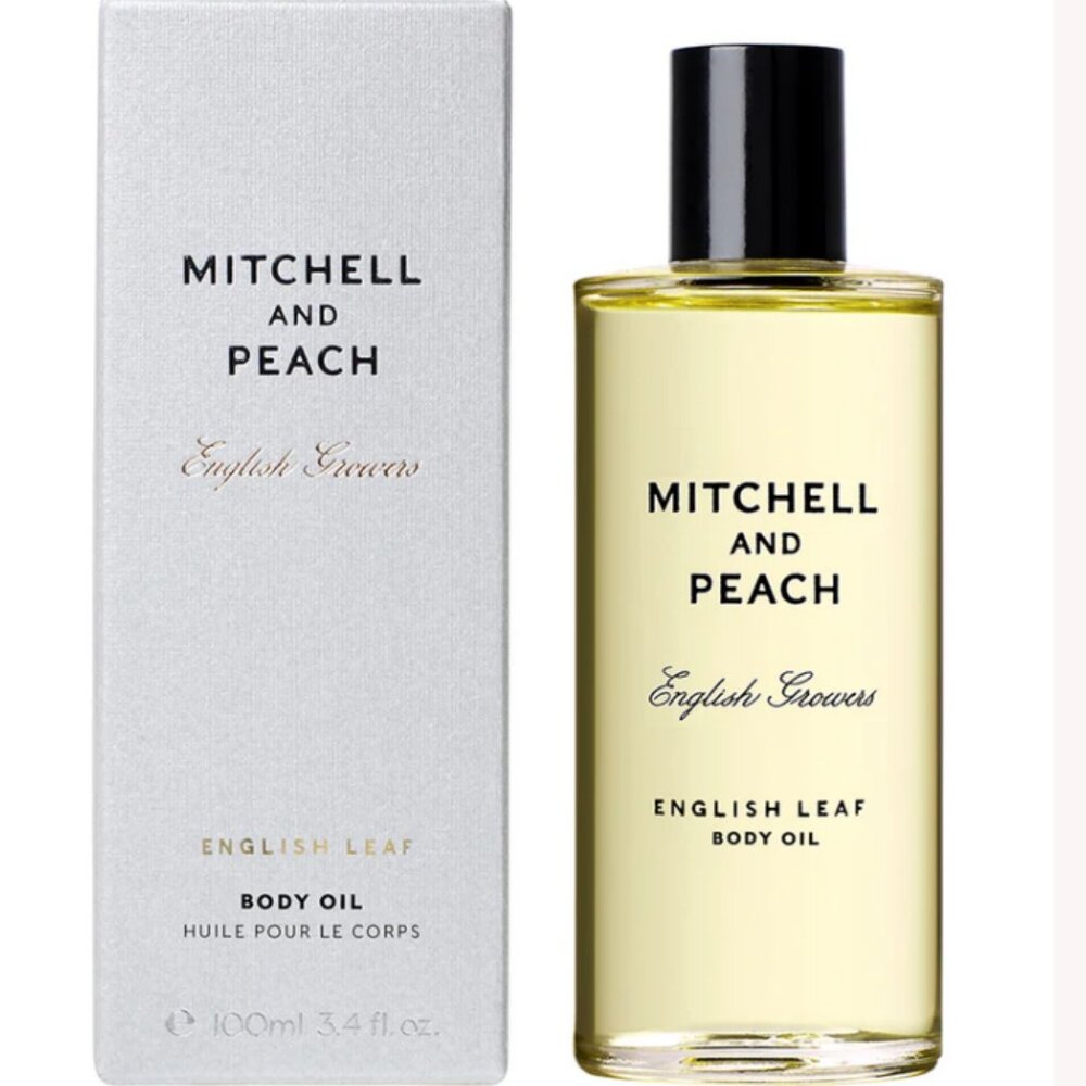 New! Mitchell and Peach English Leaf Body Oil